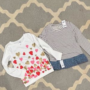 New- Girls Carters Long Sleeve sweatshirt size 7